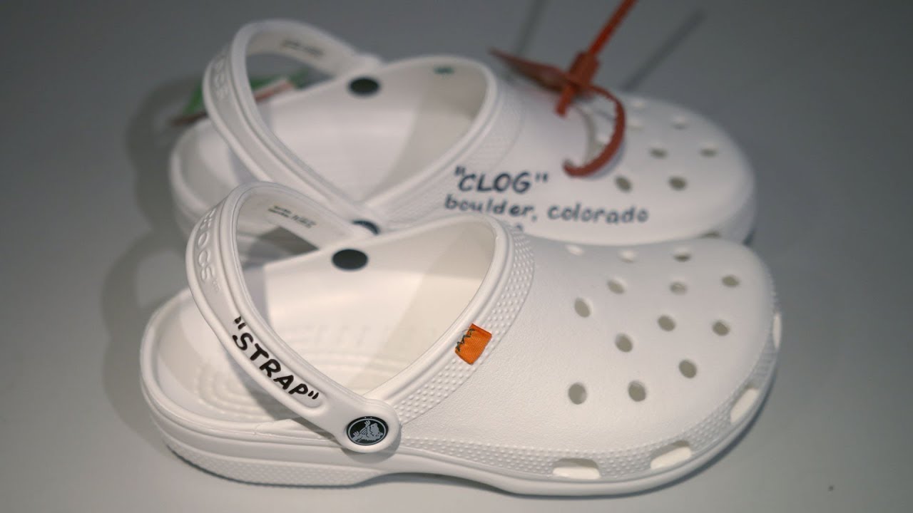 crocs off white