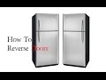 How to Reverse Fridge Doors Frigidaire Refrigerator