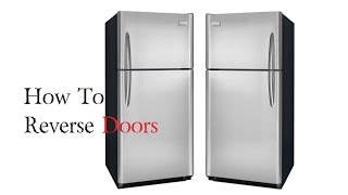 How to Reverse Fridge Doors Frigidaire Refrigerator