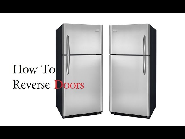 How to Reverse Fridge Doors Frigidaire Refrigerator - YouTube