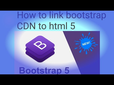 Bootstrap CDN link with HTML 5 in Visual Studio code|