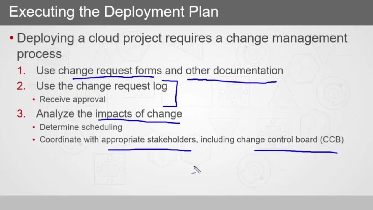 CompTIA Cloud+ CV0 002   Planning Cloud Deployments   Executing a deployment plan