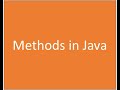#4 Methods in Java