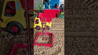 🚜 Diy Real Working Mini Tractor Cement Pillar Making Video | DIY Construction #shorts #youtubeshorts