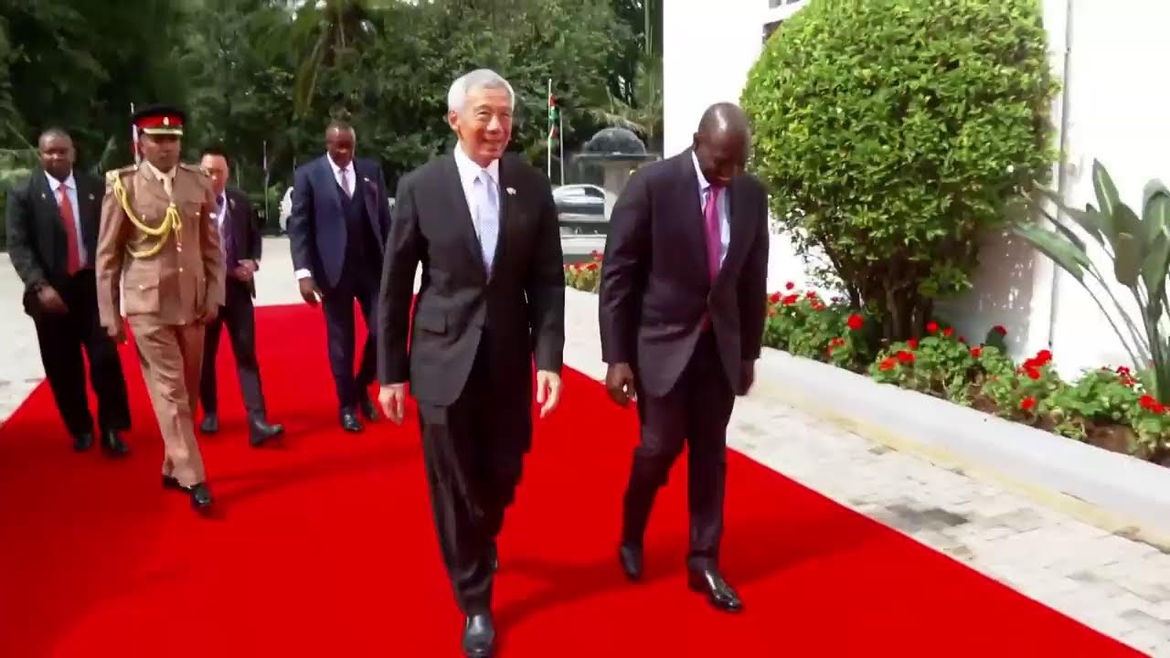 Official visit by Prime Minister of Singapore, H.E. Lee Hsien Loong, State House, Nairobi.