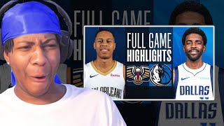 WHO IS THIS GUY? Lvgit Reacts To PELICANS at MAVERICKS | FULL GAME HIGHLIGHTS | January 13, 2024