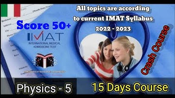 How to score 50+ in IMAT by hunting Physics of Fluid dynamics || IMAT Official