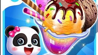 Baby Panda Ice Cream Smoothie Kids Cartoon Play Make Yummy Summer Deserts Babybus Games