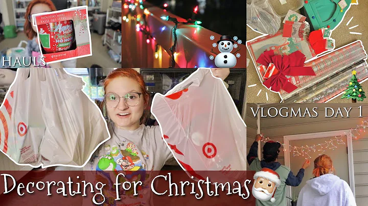 HUGE CHRISTMAS HAUL + DECORATING! 🎅🏼 | vlogmas day 1 | 2020 |