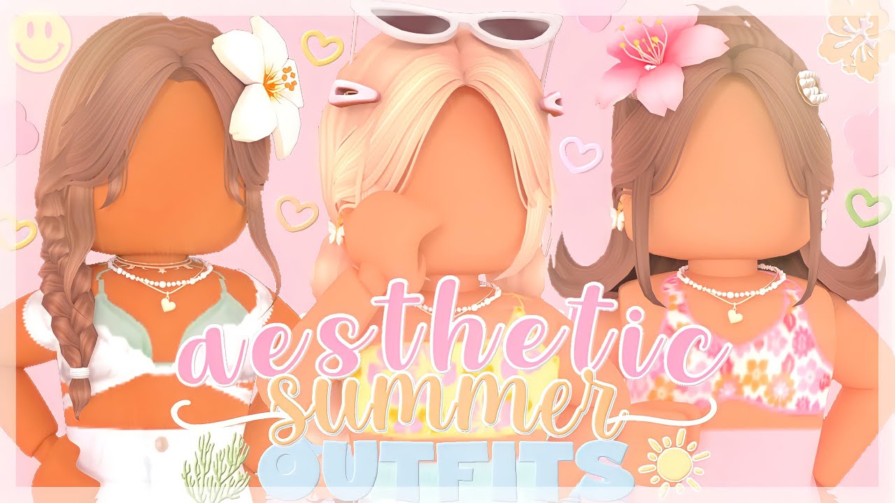 AESTHETIC SUMMER ROBLOX OUTFITS! | w/ codes & links | alovriee *̥ ˚ 🌴🌸🐚 ...