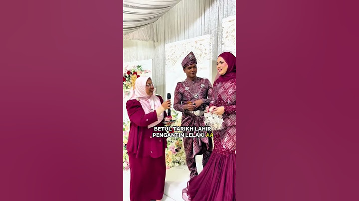 Eh pengantin perempuan tk ingt birthday pengantin lelaki? 🤣