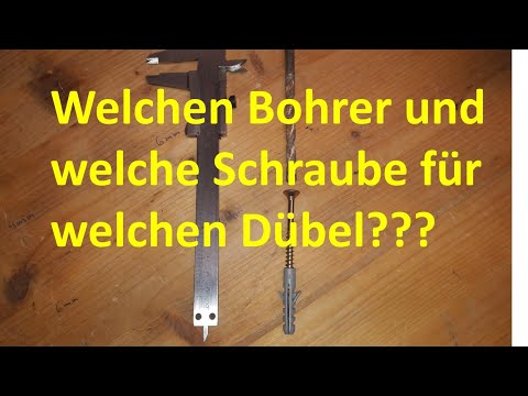 Video: Wie Wählt Man Einen Bohrer Für Einen Dübel? Wie Wählt Man Eine Bohrergröße Für Dübel 6-8 Mm Und Andere Durchmesser? Verhältnis