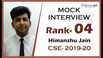MOCK INTERVIEW RANK - 4 HIMANSHU JAIN CSE - 2019-20