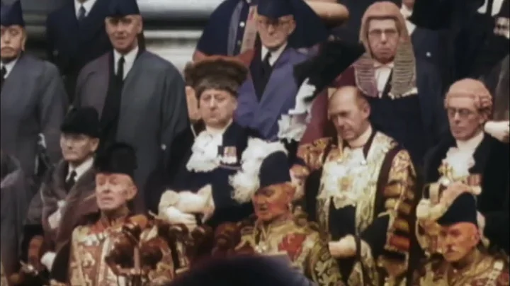 Colourised: Proclamation of Accession of Queen Elizabeth II