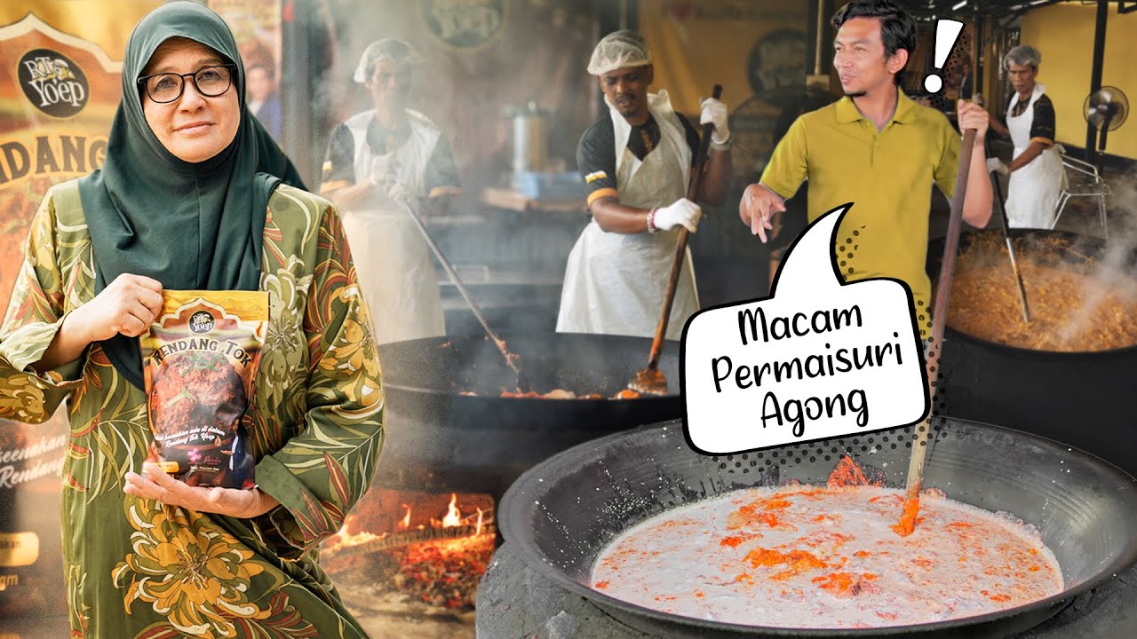 Masak Rendang TOK Asli Guna KAYU API Di Kuala Kangsar - Hampir Terbatal Puasa Dibuatnya!