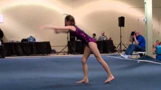 Madi's floor routine for Solid Rock Gymnastics