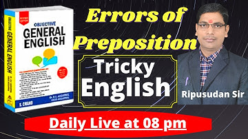 Spotting Errors Set 06 (26-50) from Objective Gen. English| R.S Aggarwal| Explained by Ripusudan Sir