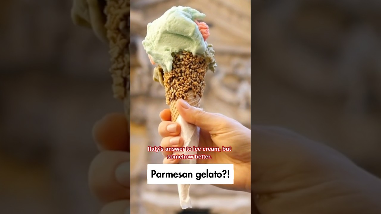 Is it the weirdest gelato flavor?  #desserts #gelato #italiandessert
