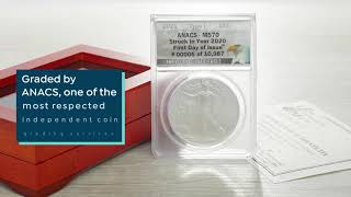 2021 MS70 ANACS FDOI LE 10,987 Silver Eagle Struck in 20...