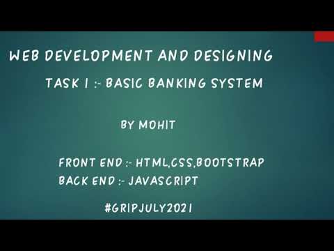 The Spark Foundation Task 1 - Basic Banking System