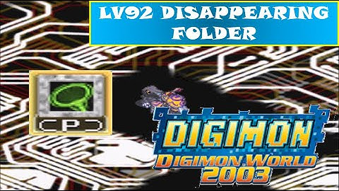 Digimon World 2003 Card Battle - LV92 Disappearing Folder + Delete Matrix