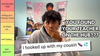 Ranking YOUR INSANE Confessions