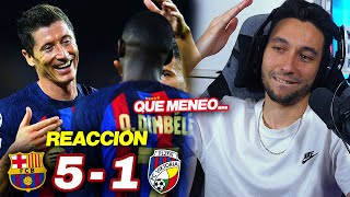 REACCIONANDO al Barcelona vs Viktoria Plzen 5-1 *HAT-TRICK DE LEWANDOWSKI*