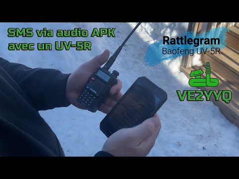 SMS via audio APK avec un UV-5R et Rattlegram