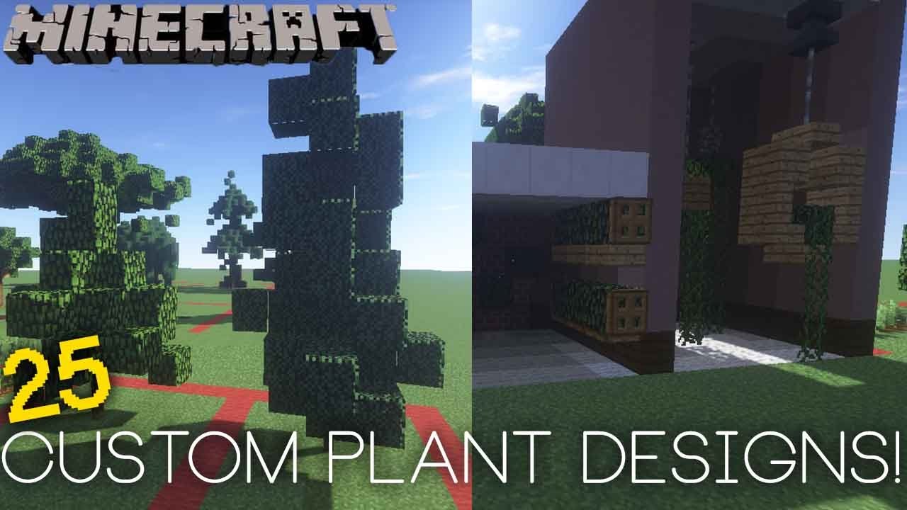 Minecraft   21 Custom Plant Designs