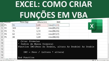 Como Criar Funções em VBA (Macros)