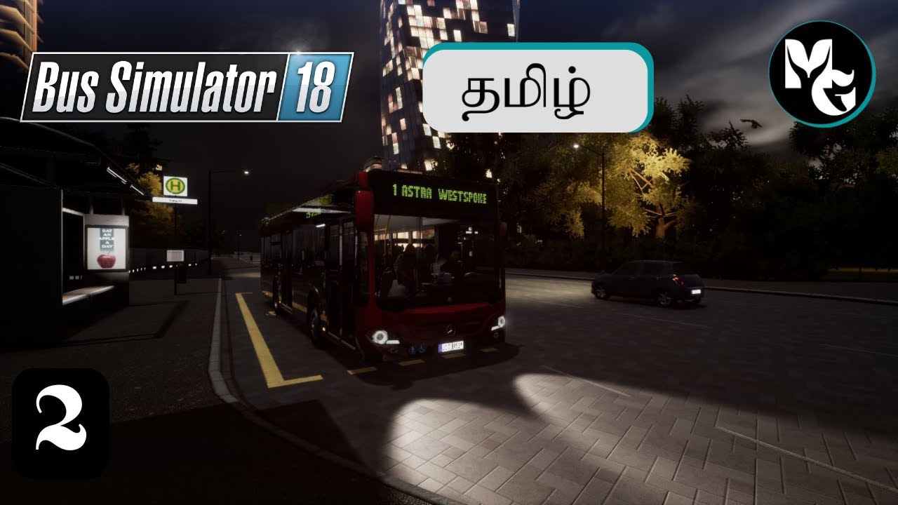 Bus simulator 18 pc gameplay tamil | Ep-2 | night drive |