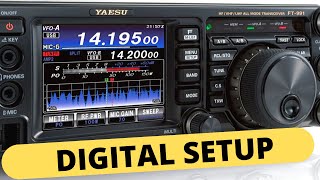 Yaesu FT991A SETUP for WSJT/Digital Modes (Easy and Simple)