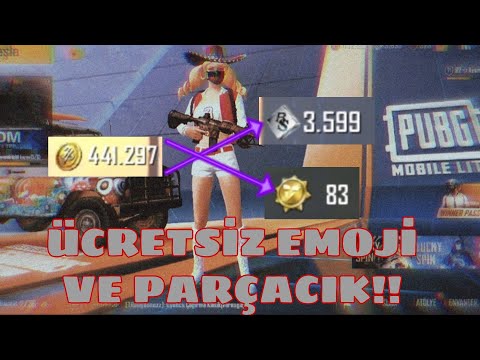 ÜCRETSİZ EMOJİ VE PARÇACIK NASIL ALINIR!! PUBG MOBİLE LİTE!!