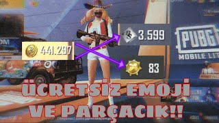 ÜCRETSİZ EMOJİ VE PARÇACIK NASIL ALINIR!! PUBG MOBİLE LİTE!! screenshot 1