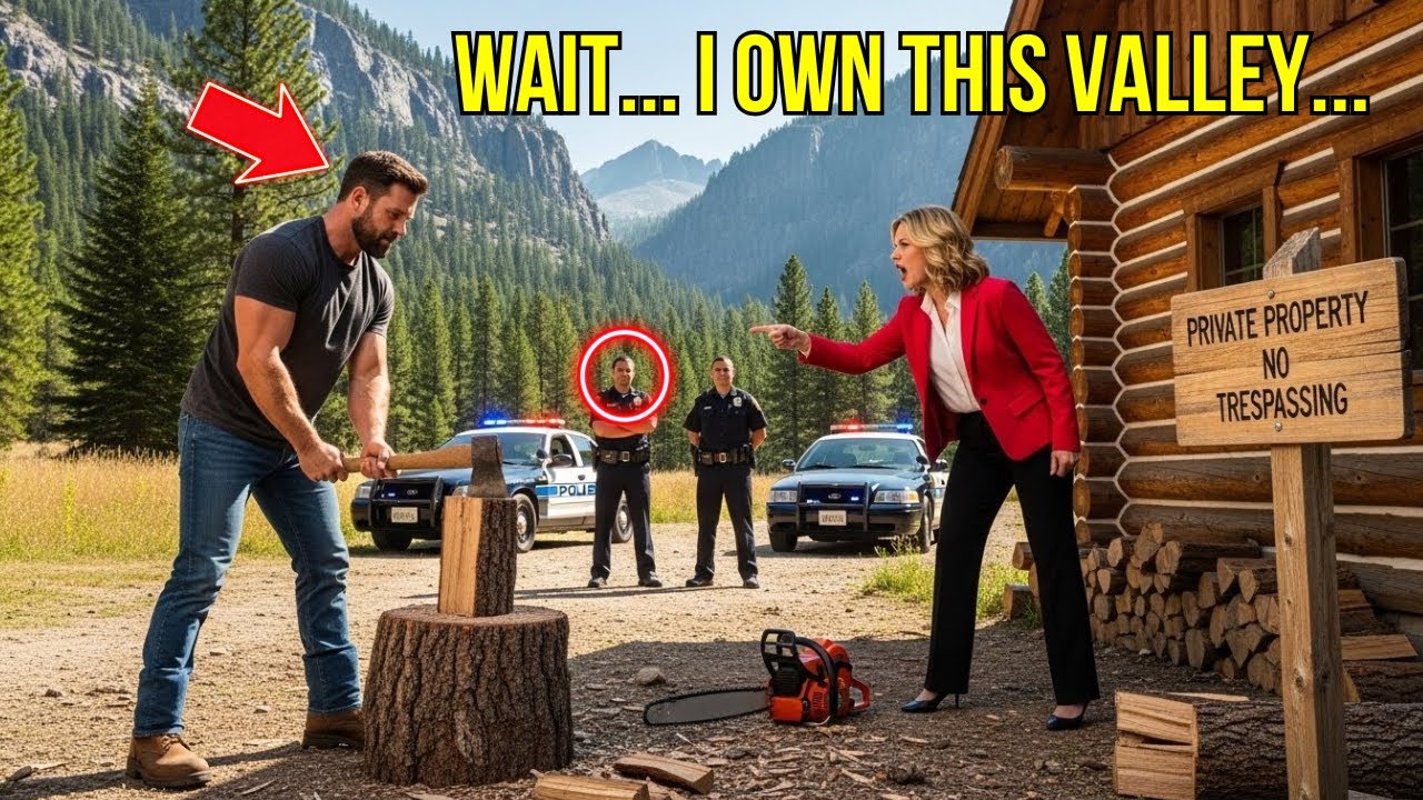 She Called Cops on My Cabin — Had NO Clue I Own the Valley AND Her House