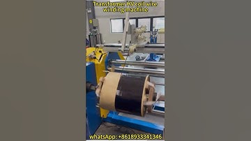 Transformer HV coil wire winding machine #machine #factory #distributiontransformer #windingmachine