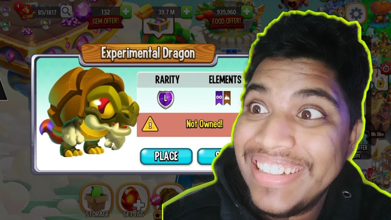 Dragon City Hatch legendary Experimental Dragon / Dragon city hindi