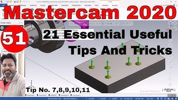 Mastercam 2021 tips and tricks | Mastercam 2021 training tutorials