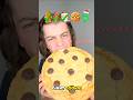 GIANT Chocolate Chip Cookies 🍪 #GiantCookie #CookieReaction #FoodReaction #YouTubeShorts #USAShorts