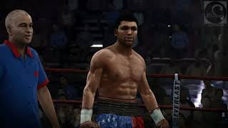 Playing Oscar de La Hoya vs Ray Leonard Fight Night Round 3 PlayStation 3 in 2021