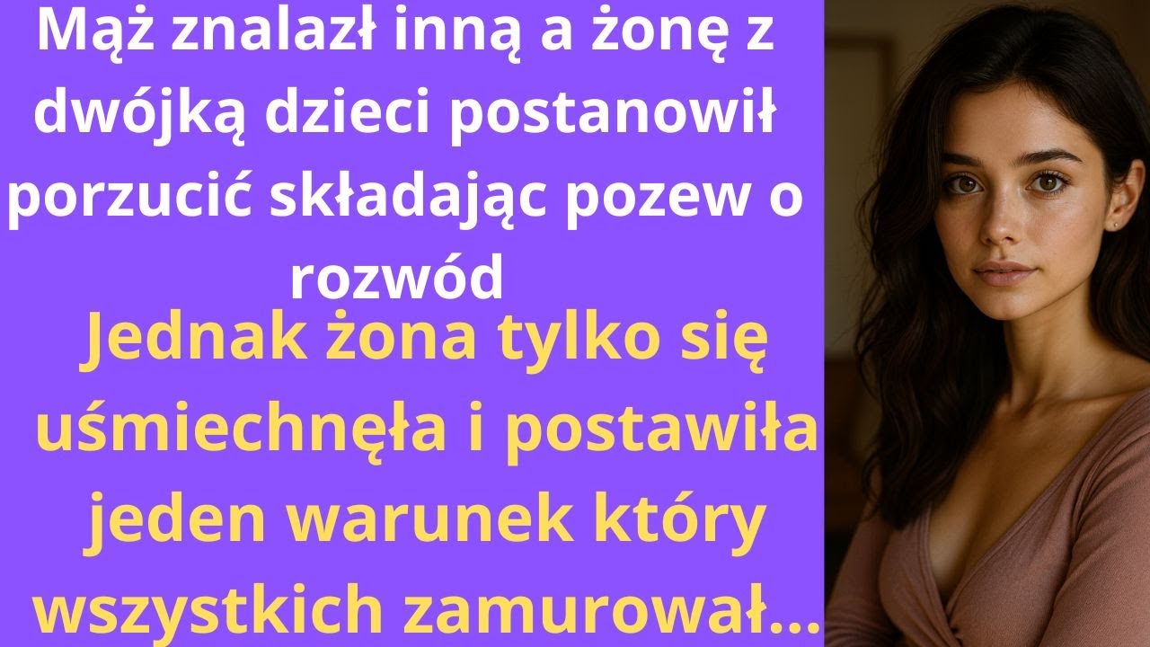 Mąż znalazł inną, a żonę z dwójką dzieci postanowił porzucić, składając pozew o rozwód. Jednak żona
