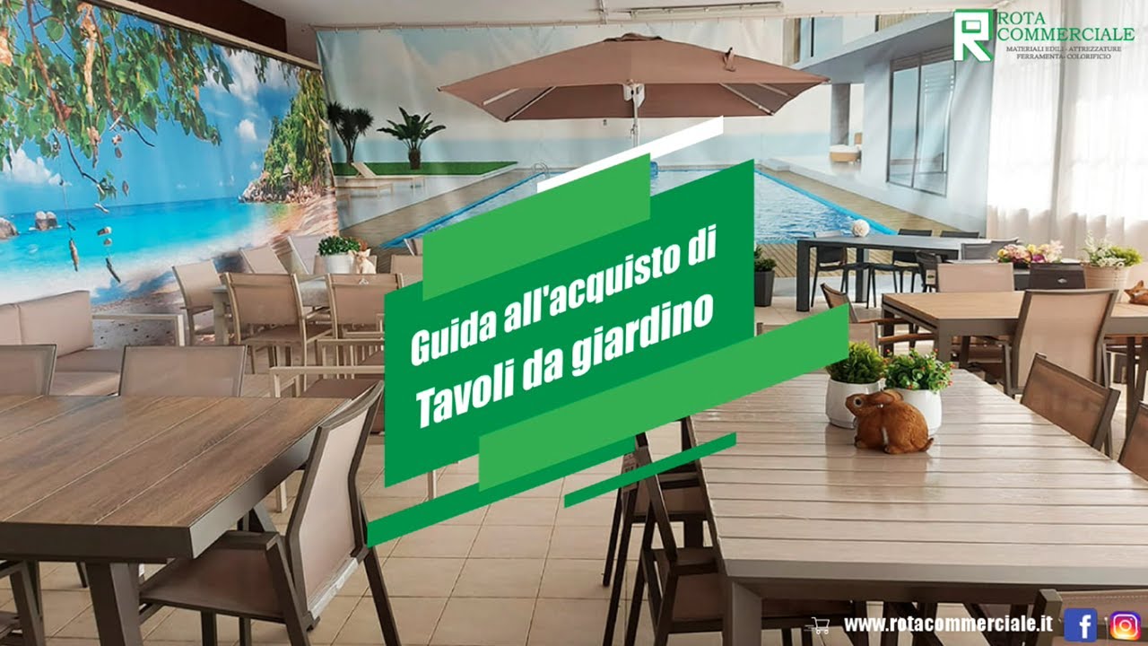 Tavoli da giardino e da esterno: guida all'acquisto