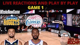 Denver nuggets vs los angeles clippers live reactions and play by
play(game 1)
