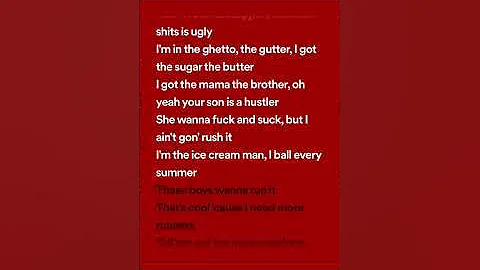 Tyga - Ice Cream Man (lyrics spotify version)