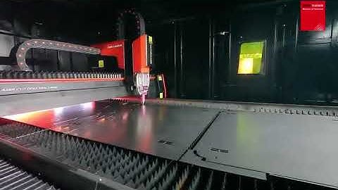 video of uncoiler machine and laser cutting machine