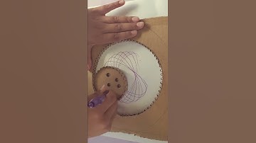 DIY spirograph toy using cardboard