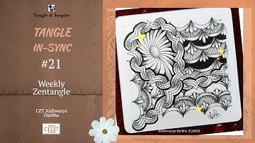 Lapwing And Cayke - Weekly Zentangle - #TIS21 - Year 2021