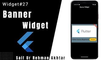 Flutter Banner Widget Explained (Urdu/Hindi) | Flutter 215 Widgets Series