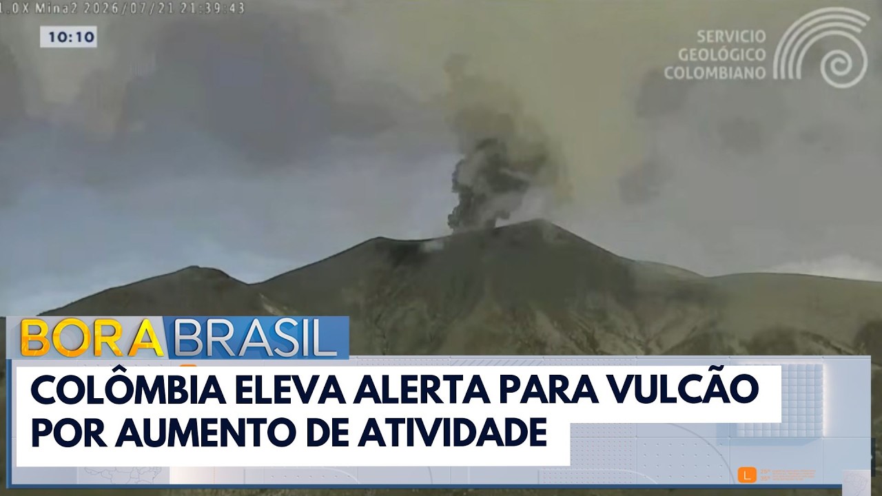 Colômbia eleva alerta para vulcão por aumento de atividade