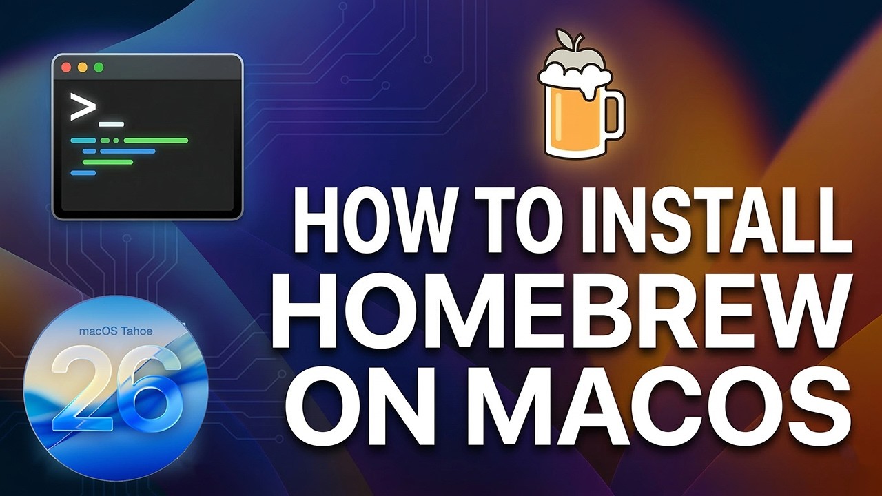 Installing Homebrew on macOS Tahoe using Terminal - YouTube